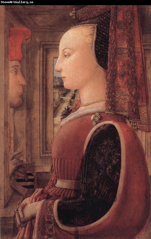 Fra Filippo Lippi Portrait of a Woman with a Man at a Casement